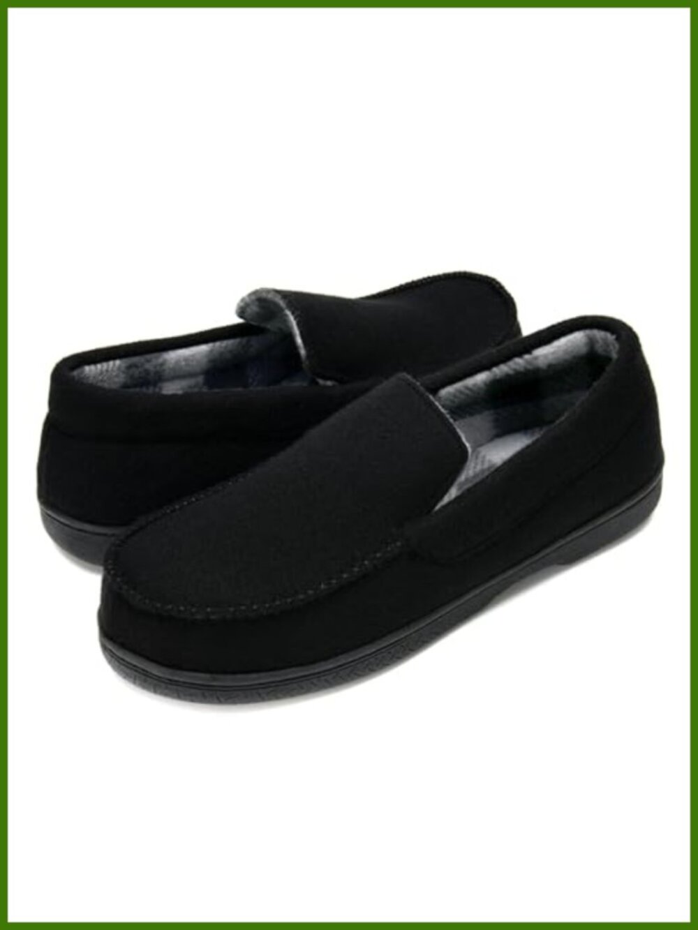 Men's Memory Foam Mocc Micro Wool Anti-Slip House Shoes